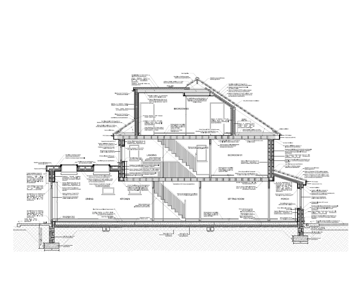building section drawing