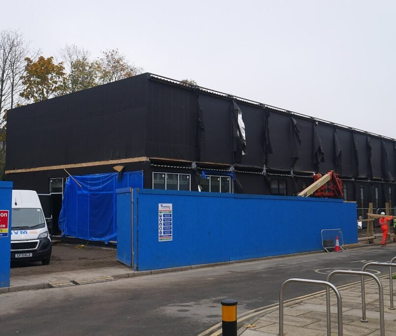 volumetric modules on site